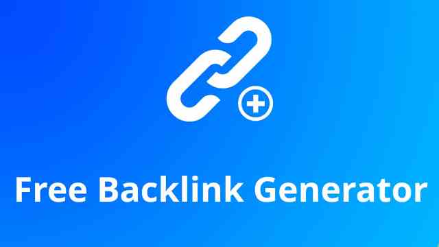 Backlink Generator Tool