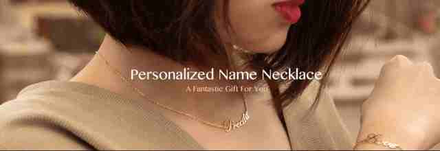 personalized name necklace & Gems