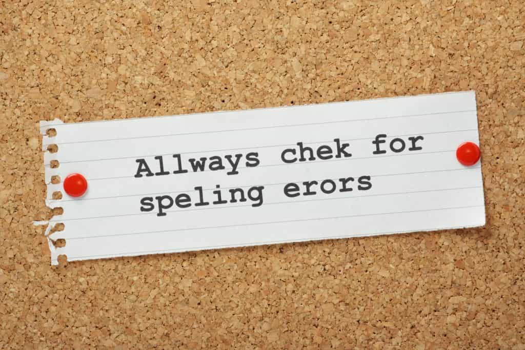 Spelling errors bring down the SEO rank of a website