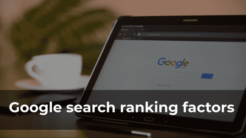 Google Ranking Factors 2018